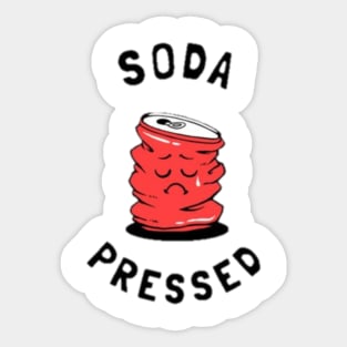 soda pressed Sticker